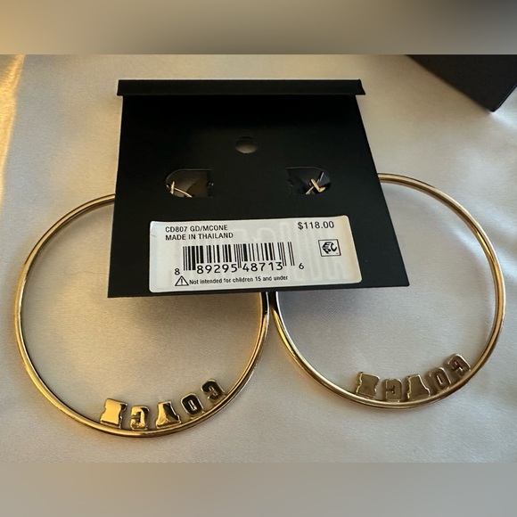 Coach Pride Medium Hoop Earrings- NWT ππππ - Picture 5 of 7
